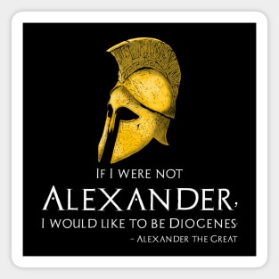 Ancient Classical Greek Alexander The Great To Diogenes Magnet